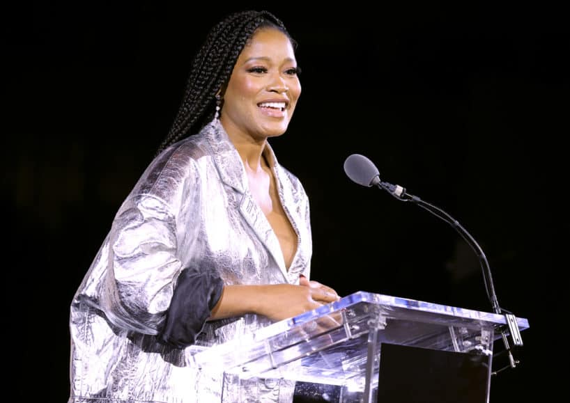 Keke Palmer speaks onstage during ELLE's 29th Annual Women in Hollywood celebration presented by Ralph Lauren, Amyris and Lexus at Getty Center on October 17, 2022 in Los Angeles, California. (Photo by Amy Sussman/Getty Images for ELLE)