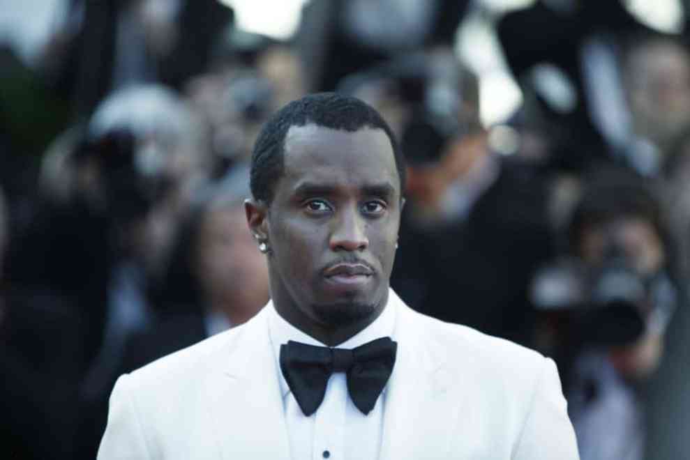 Diddy wearing black and white.