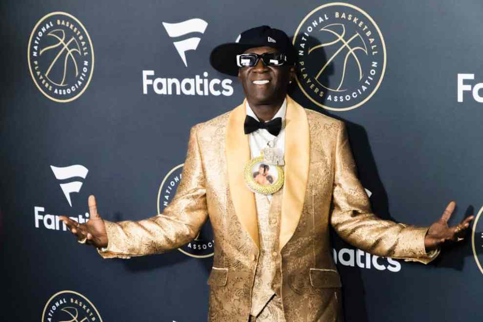 LAS VEGAS, NEVADA - JULY 08: Flavor Flav attends the Fanatics x NBPA Summer Players Party hosted by Michael Rubin at Tao Nightclub at The Venetian Resort Las Vegas on July 08, 2023 in Las Vegas, Nevada.