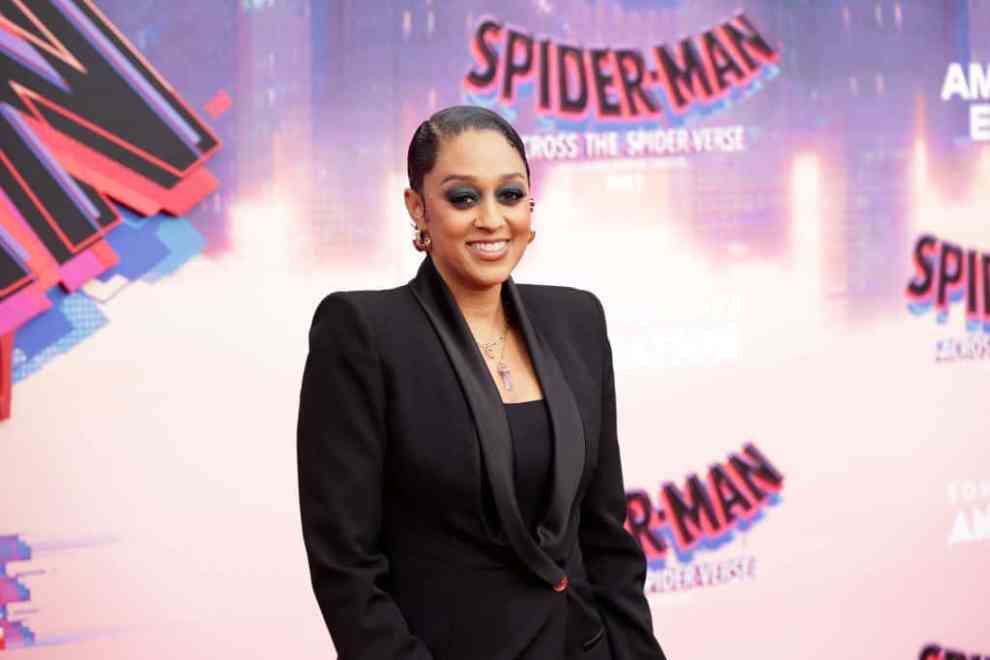 LOS ANGELES, CALIFORNIA - MAY 30: Tia Mowry attends the world premiere of Sony Pictures Animation's "Spider-Man: Across The Spider-Verse" at Regency Village Theatre on May 30, 2023 in Los Angeles, California.