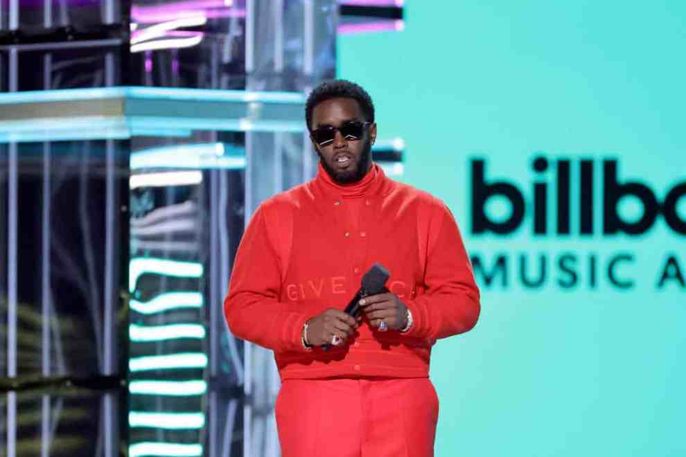 LAS VEGAS, NEVADA - MAY 15: Host Sean 'Diddy' Combs speaks onstage during the 2022 Billboard Music Awards at MGM Grand Garden Arena on May 15, 2022 in Las Vegas, Nevada.