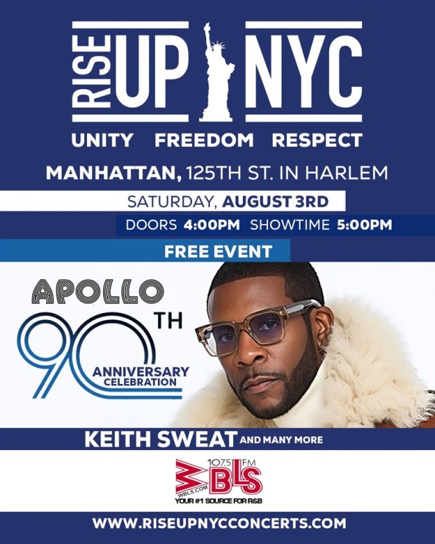 Rise Up NYC Concert Series Presents Keith Sweat