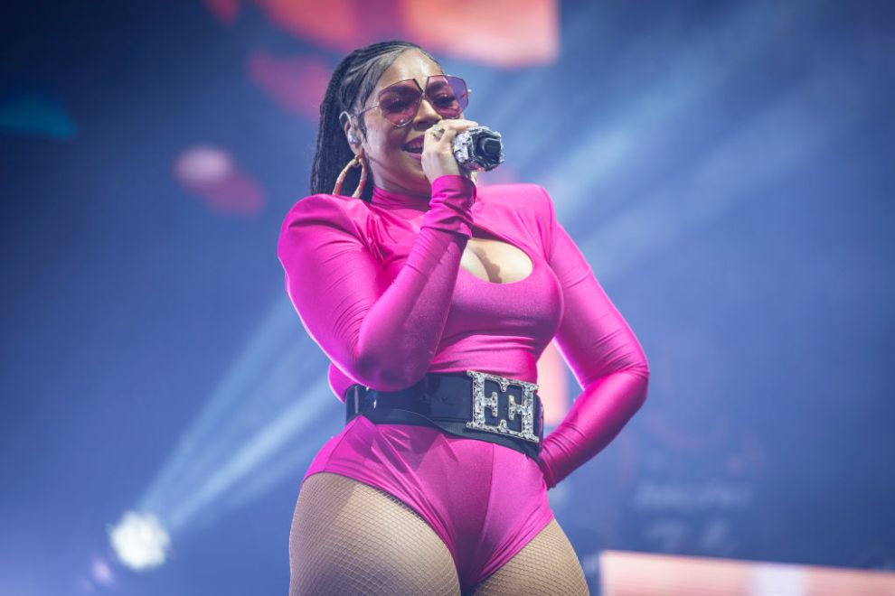 PERTH, AUSTRALIA - JANUARY 14: Ashanti performs at JuicyFest at Fremantle Oval on January 14, 2024 in Perth, Australia.