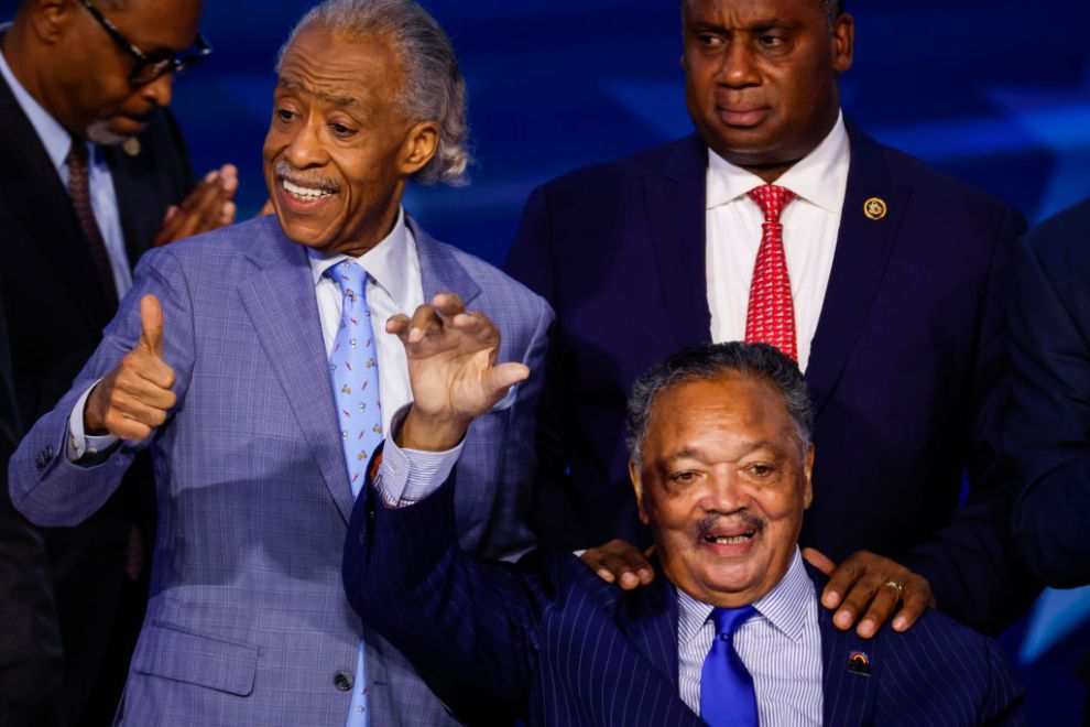 revered al sharpton reverend jesse jackson at DNC 2024