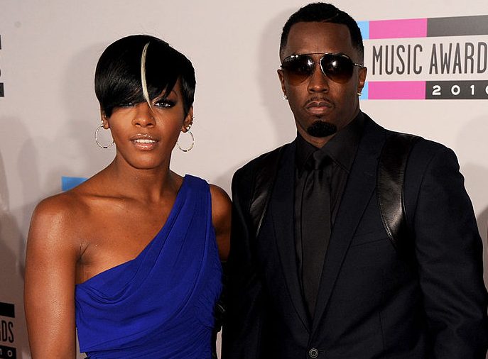 Rapper Sean 'Diddy' Combs and singers Dawn Richard (L) and Kalenna Harper from the musical group Dirty Money arrive at the 2010 American Music Awards at Nokia Theatre L.A. Live on November 21, 2010 in Los Angeles, California.