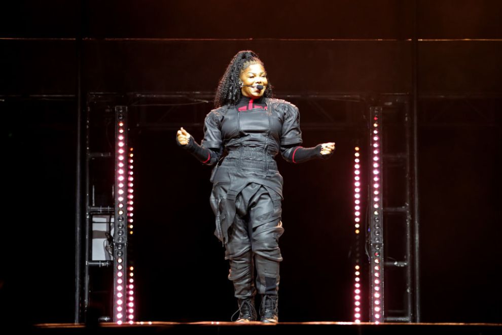 HOUSTON, TEXAS - DECEMBER 01: Janet Jackson performs during the sold-out World AIDS Day concert event presented by the global, non-profit HIV/AIDS service organization, AHF at the NRG Arena on December 01, 2023 in Houston, Texas