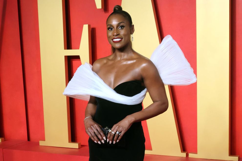 BEVERLY HILLS, CALIFORNIA - MARCH 10: Issa Rae attends the 2024 Vanity Fair Oscar Party hosted by Radhika Jones at Wallis Annenberg Center for the Performing Arts on March 10, 2024 in Beverly Hills, California.