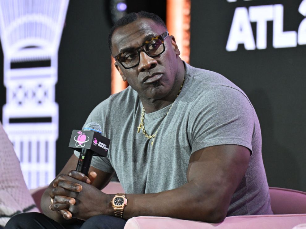 ATLANTA, GEORGIA - JUNE 14: Shannon Sharpe speaks onstage during the 2024 RenderATL Tech Conference at AmericasMart Atlanta on June 14, 2024 in Atlanta, Georgia.