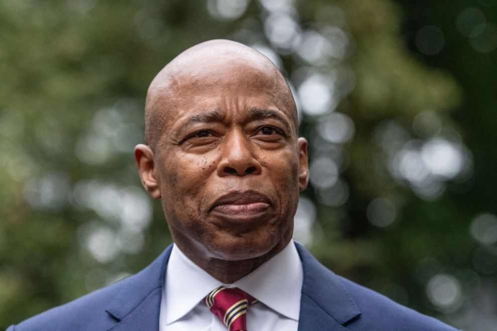 NEW YORK, NEW YORK - SEPTEMBER 26: New York City Mayor Eric Adams exits Gracie Mansion on September 26, 2024 in New York City. Adams has been charged with five offenses: conspiracy to commit wire fraud, federal program bribery, solicitation of a contribution by a foreign national, wire fraud, and bribery.