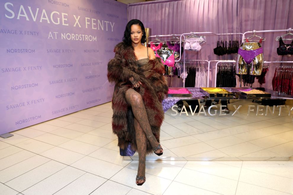 LOS ANGELES, CALIFORNIA - OCTOBER 10: Rihanna attends the Savage X Fenty Celebration of Lavish Lace Debut at Nordstrom Century City on October 10, 2024 in Los Angeles, California.