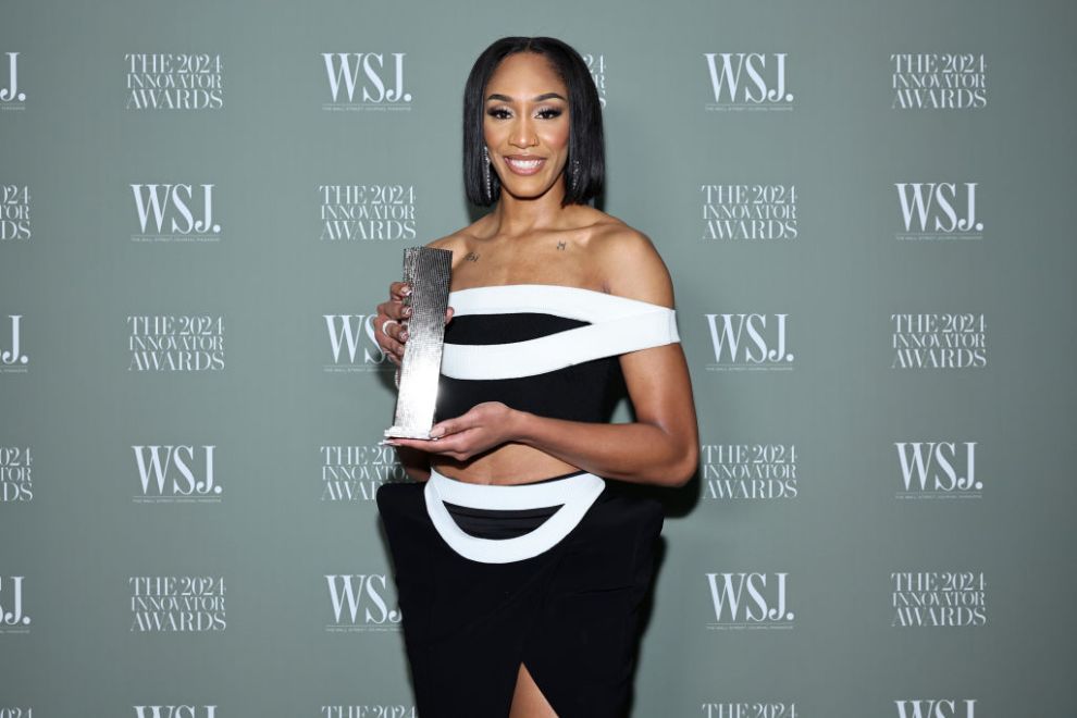 NEW YORK, NEW YORK - OCTOBER 29: A'ja Wilson attends the WSJ. Magazine 2024 Innovator Awards on October 29, 2024 in New York City.