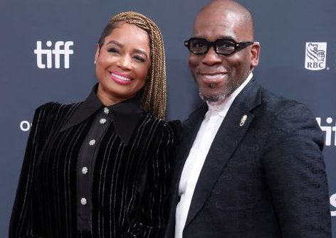 TORONTO, ONTARIO - SEPTEMBER 06: (L-R) Karri Turner and Jamal Harrison Bryant attend the premiere of "Unstoppable" during the 2024 Toronto International Film Festival at Roy Thomson Hall on September 06, 2024 in Toronto, Ontario.