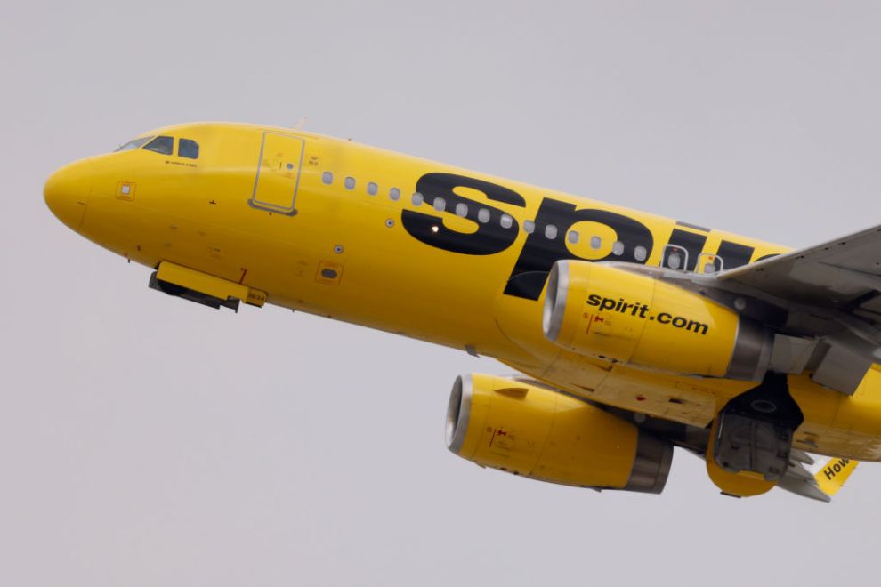 LOS ANGELES, CALIFORNIA - SEPTEMBER 19: A Spirit Airlines Airbus A320 departs at Los Angeles International Airport en route to Pittsburgh on September 19, 2024 in Los Angeles, California.