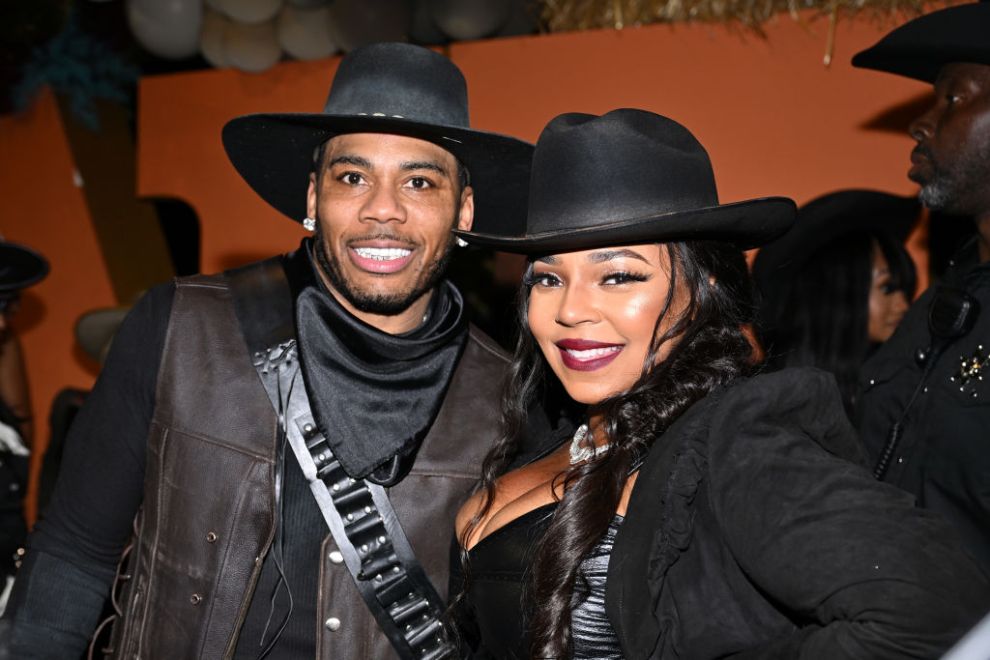 ATLANTA, GEORGIA - NOVEMBER 01: Nelly and Ashanti attend as Nelly celebrates Halloween and his 50th birthday at Guardian Works on November 1st, 2024 in Atlanta, Georgia.