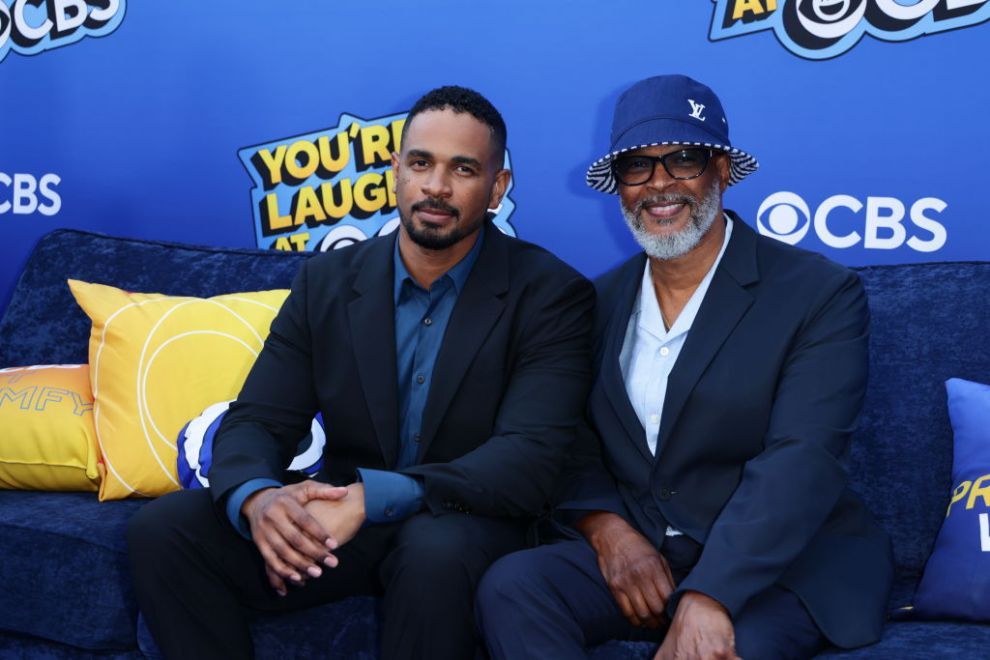 HOLLYWOOD, CALIFORNIA - SEPTEMBER 18: Damon Wayans Jr. and Damon Wayans attend as CBS Network hosts "You're Laughing at CBS: A Night of Sit-DOWN Comedy" at NeueHouse Hollywood on September 18, 2024 in Hollywood, California.